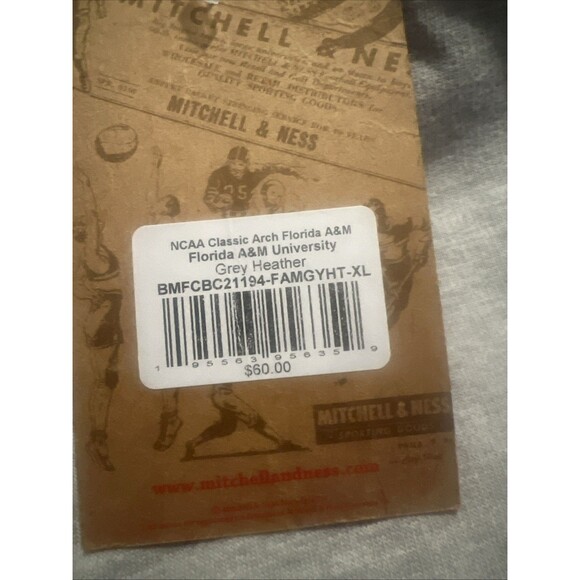 XL Mitchell & Ness Florida A&M Rattlers NCAA Classic Arch Crewneck - Picture 2 of 6